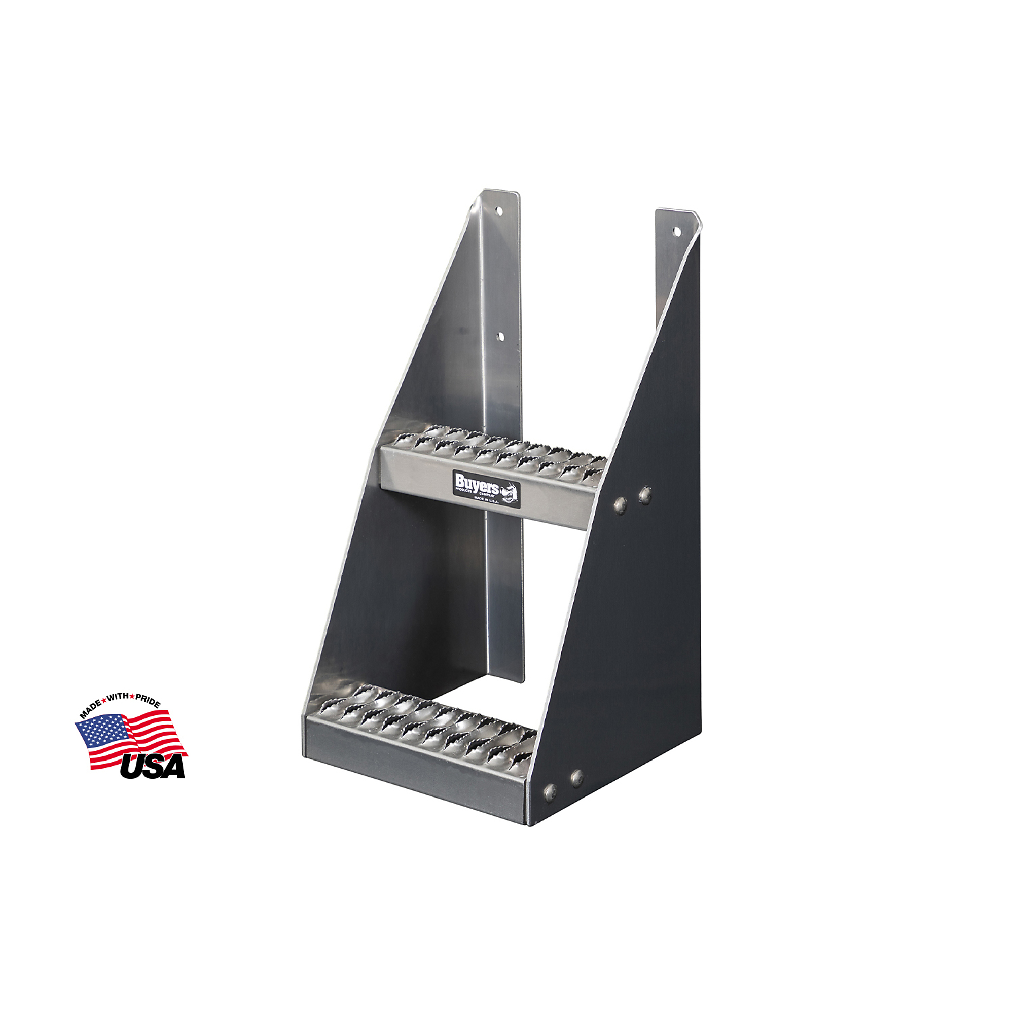 Buyers Products, Class 8 Frame Steps for Semi Trucks - 12in., Step Length 24 in, Step Width 12 in, Model# 5239012